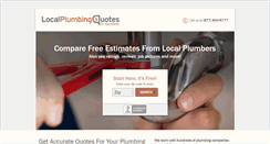 Desktop Screenshot of localplumbingquotes.com